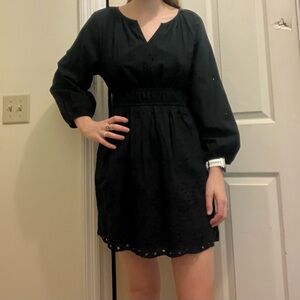 Eyelet black dress. Super cute (pictures don’t do it justice)